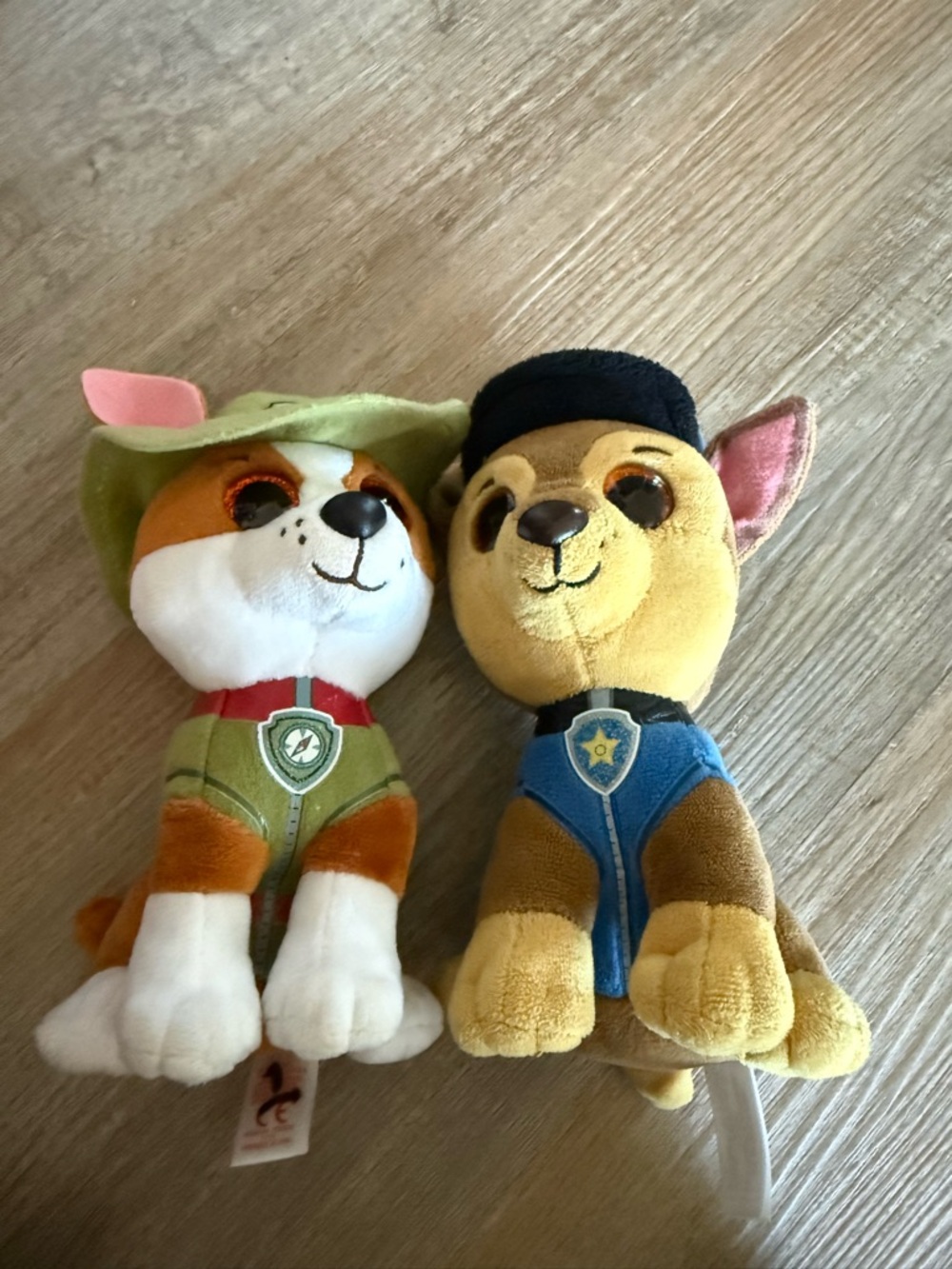 Paw Patrol Plush Duo - Green and Blue Officer Characters